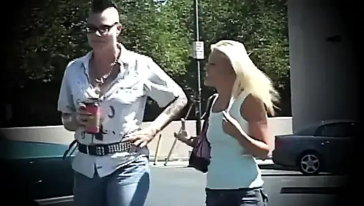 Tattooed Lesbian with Hairy Pussy Licks and Fingers Beautiful Young Blonde