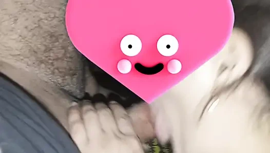 8 Months pregnent Sana Blowjob in lingerie with pink bra Part 2