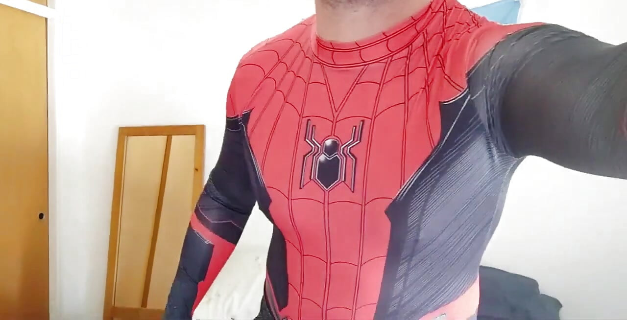 Spiderman long all the cum!