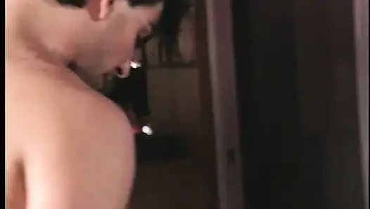 Two Huge Cocks Stretch Out the Holes on This Perky Tit Blonde DP Slut