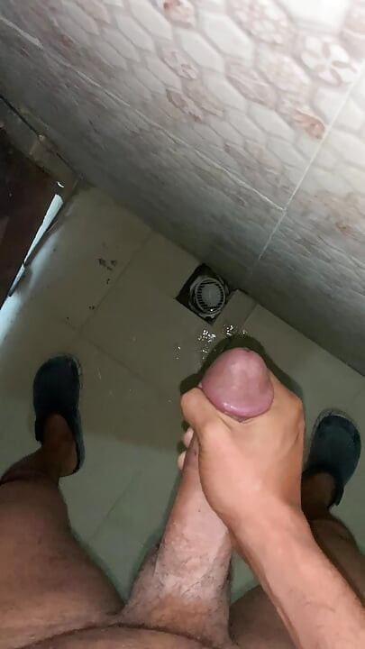 Jerking off in Office Toilet