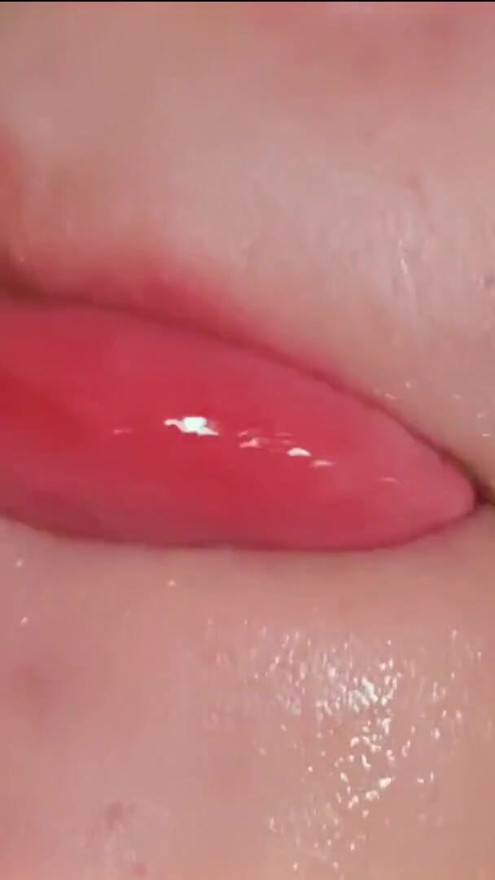 Mouth Fetish! Sloppy show off of my lips & tongue | Clip 1
