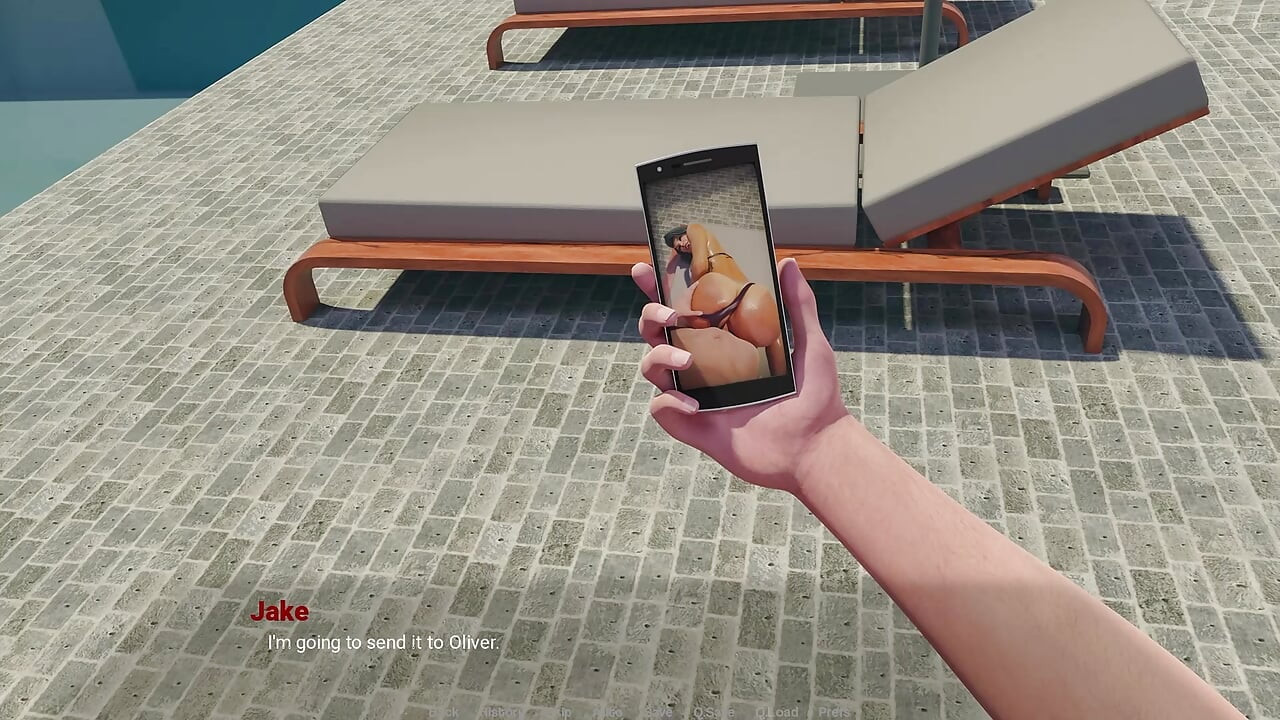 Pasierb zostaje zerżnięty przez Tatoo MILF - Away From Home # 27 - Animowana gra porno