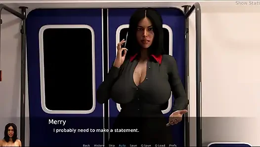 Project hot wife #44 - Merry and Ben got stuck in the elevator...Ed looked at Merry while she took a shower