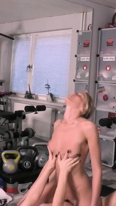 Kinky blondes licking!! This is fitness !! | Clip 2