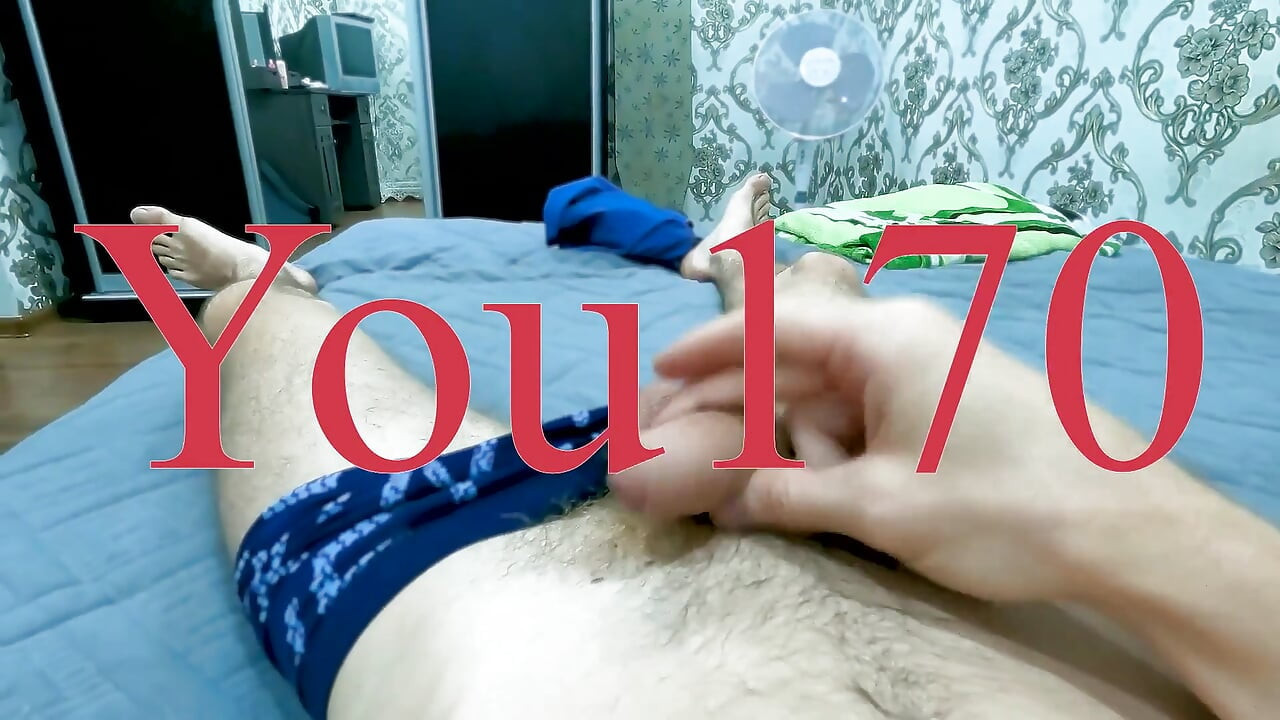 POV moaning guy pleasures himself