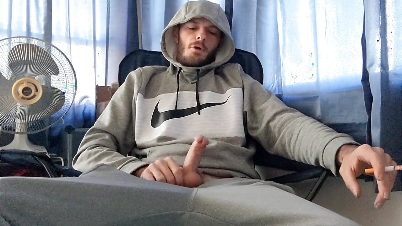 Smoking and Stroking Compilation - Smoke, Big Dick and Cum