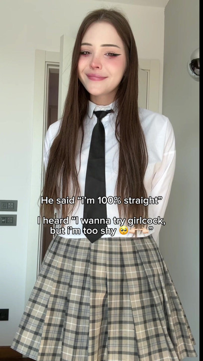 A cute trans girl wants someone to jerk her off