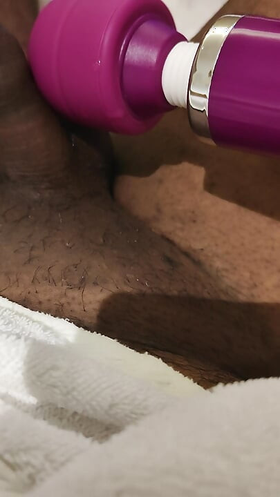 Vibrator on dick
