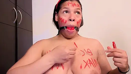 Vücut Yazma Bich BDSM Derin Boğazdan 4 Cinsiyete