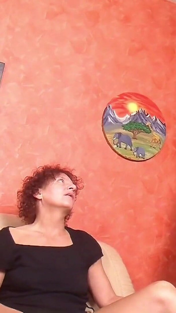 Key moment from "Two German Mature seduce Neighbour to FFM 3Some in Vintage Porn"