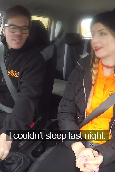 Fake Driving School - Stunning Stella Rides Ryan Cowgirl Style in a Car for a Quick Test Pass