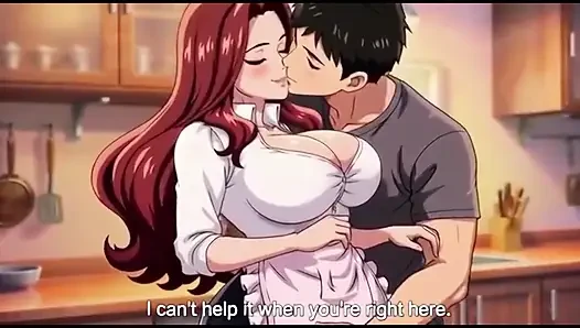 Big boobs stepmom seduced by stepson in kitchen