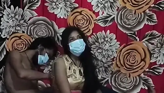 Индийский дези Suhagraat, муж и жена 1