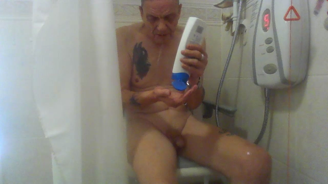 playing in the shower