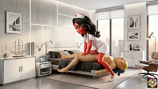 tengah malam sama suster nakal - ai hentai asmr