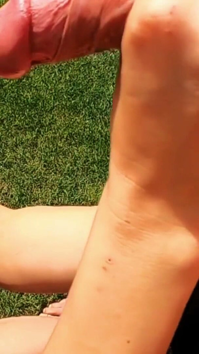 Draining Big Dick Cum and Pee Outside | Clip 1