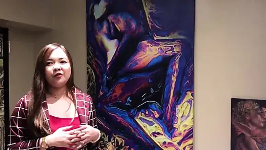 Art Colllector Got a Quickie Blowjob Inside the Museum