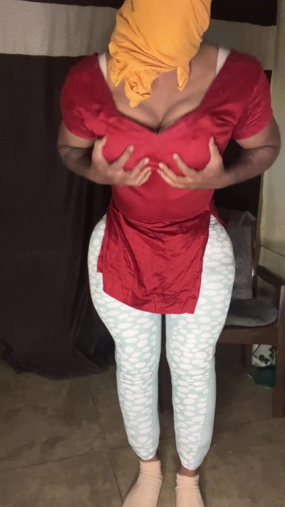 satin silk dress suit salwar hot crossdresser big tits and boobs | Clip 2