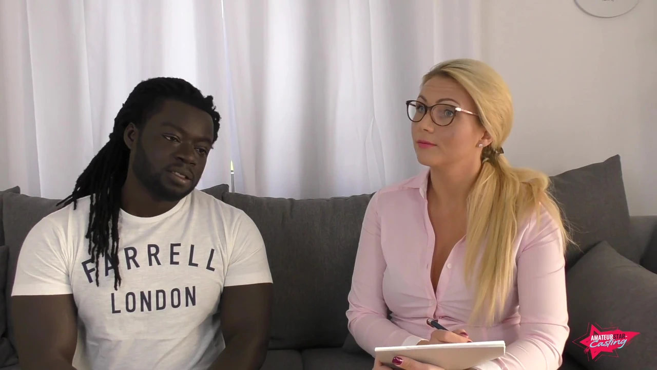 black cock fucks blonde german secretary