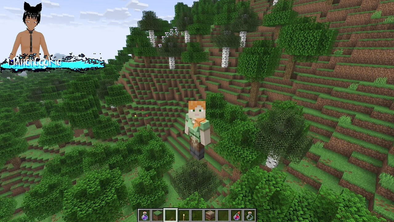 Minecraft mod Needs of Nature - Steve y Alex masturbándose y mostrando algunas características! Como correrse!