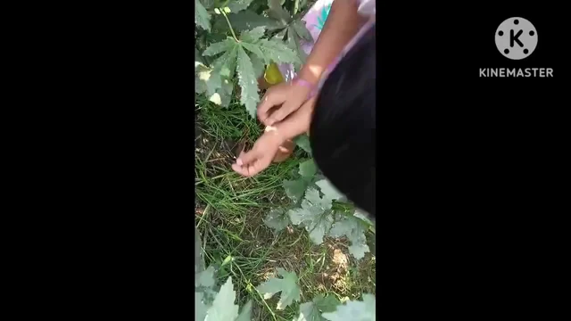 Telugu aunty bowlojab doing har agriculture owner coke in farm