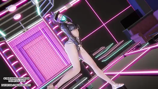 MMD HWASA - NA - Akali Sexy Kpop Dance League of Legends Hentai Tanpa Sensor 4K 60FPS