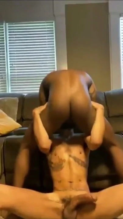 Interracial couple fucks each other