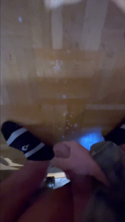 Cock twitching in underwear + Moaning while cumming on the floor after gooning session | Clip 2