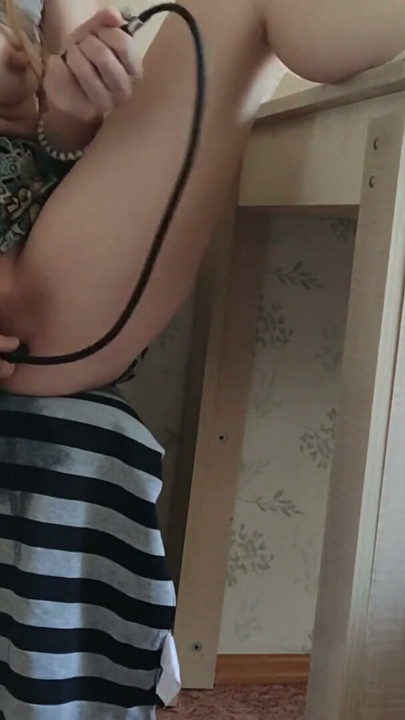 Hot milf inflates her wet vagina | Clip 1