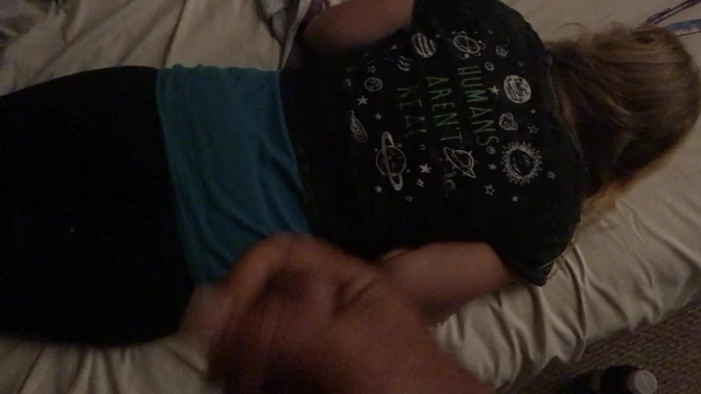 Masturbating