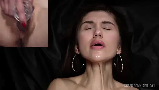 Tight Pussy Gets Lots of Orgasms Playing 1 on 1 with the Camera