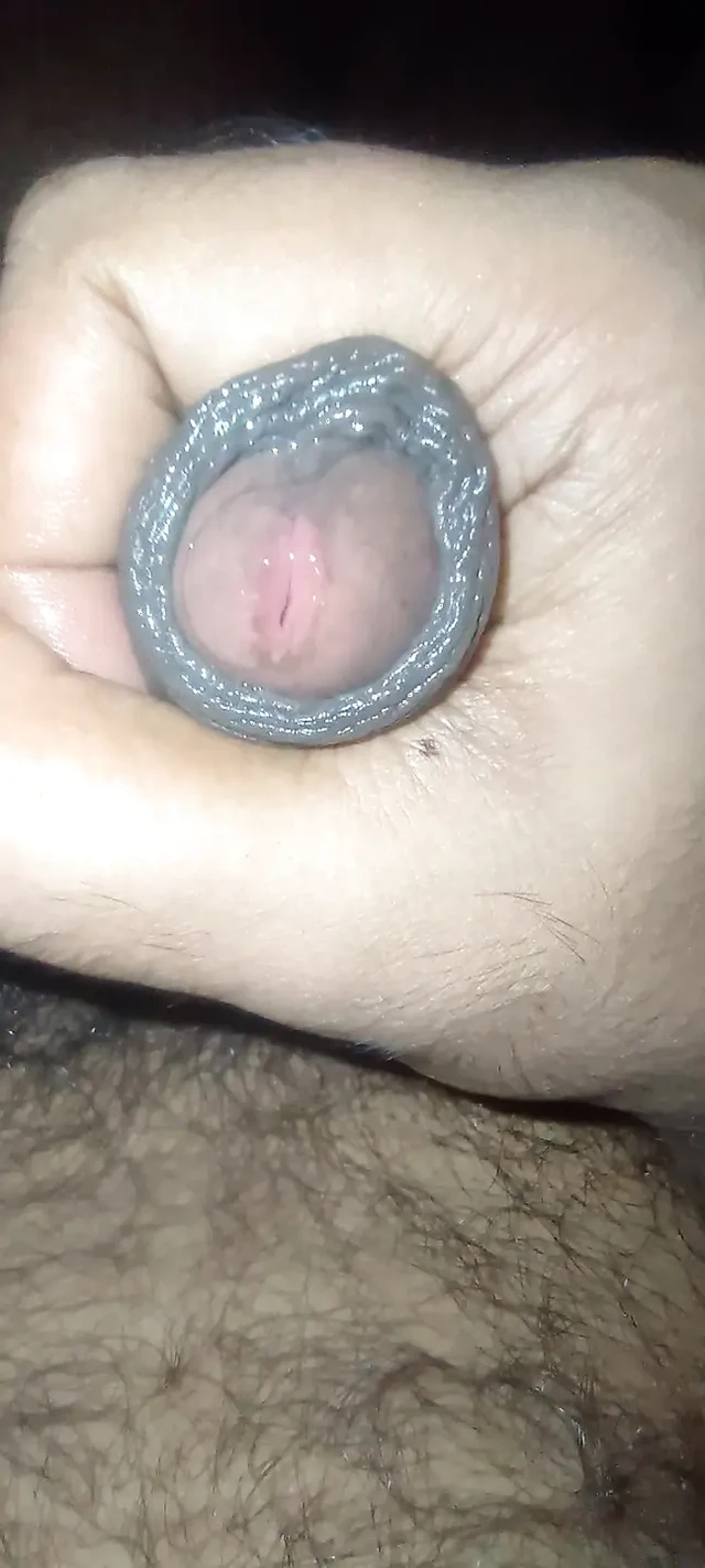 wet head cock jerking and play with bush and balls and foreskin