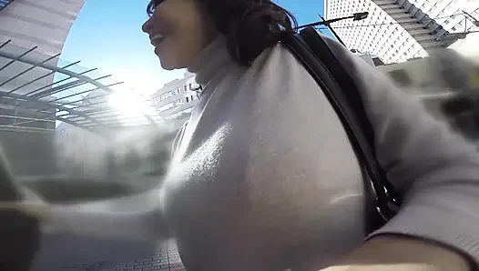 A074B08 Mature woman reverse pick-up A mature woman who can't help but want to do it, the action of fighting shame...