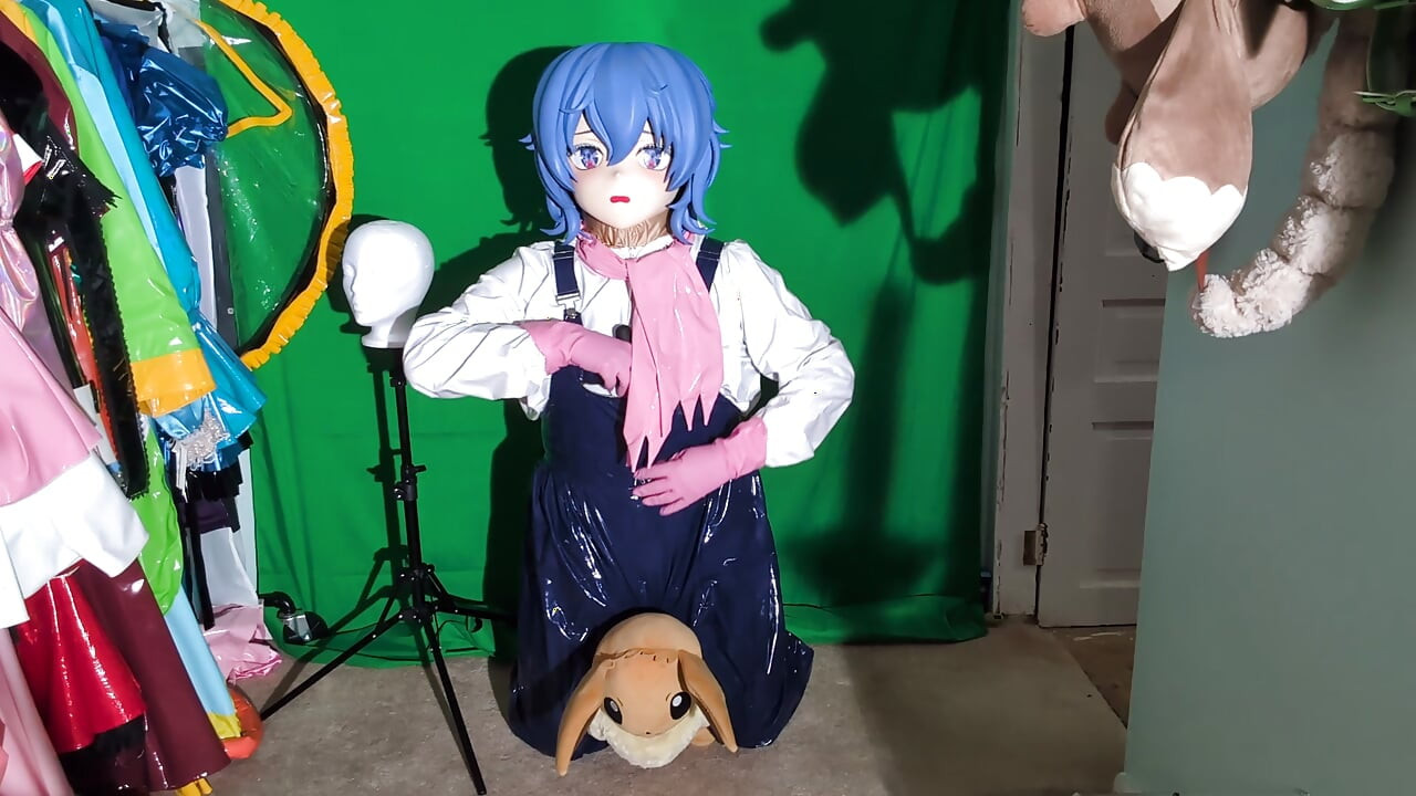 PVC Kigurumi Cosplayer Puutarhuriasu Vibraattorileikki