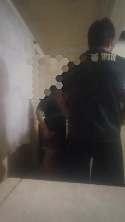Stunning moment from "Maid fucked in the kitchen (almost discovered by my wife)"