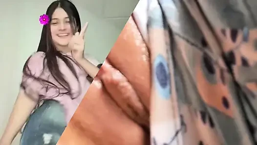 I masturbate with my stepfather I show him my big tits