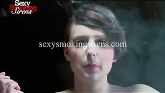 Smoking Fetish - Sexy Blonde Smokes with a Holder