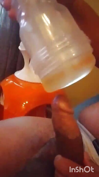 Stroking and Breeding my Fleshlight Ice in a Jockstrap