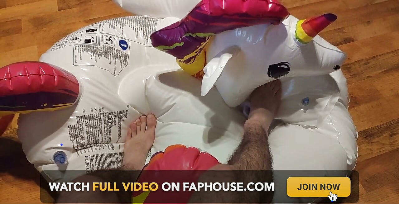 Deflating My Inflatable Unicorn with My Feet