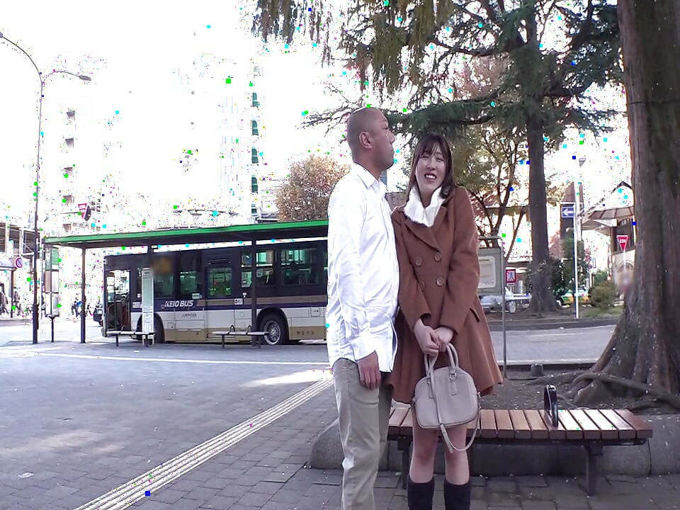 Public Plaza Kiss Addict Begs for More Keeps Kissing on the Move Then Oral and Mouth Finish