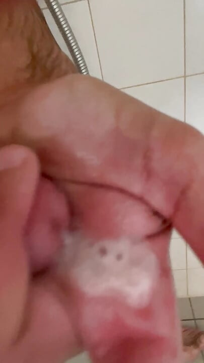 Jerking off Myself When Showering