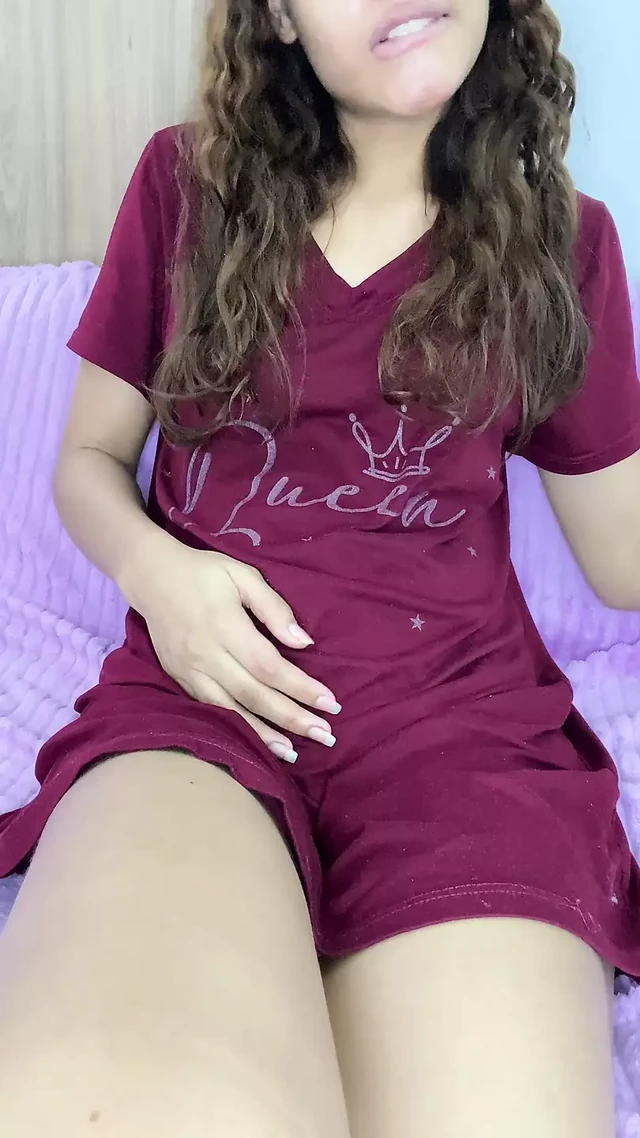 cute stepsister with her pink dildo sucks him horny