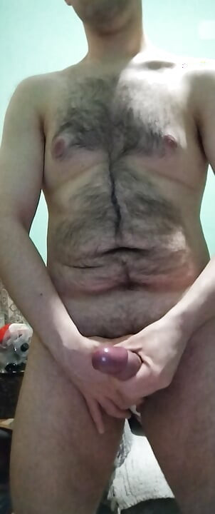 Jerking off my Big Dick before work