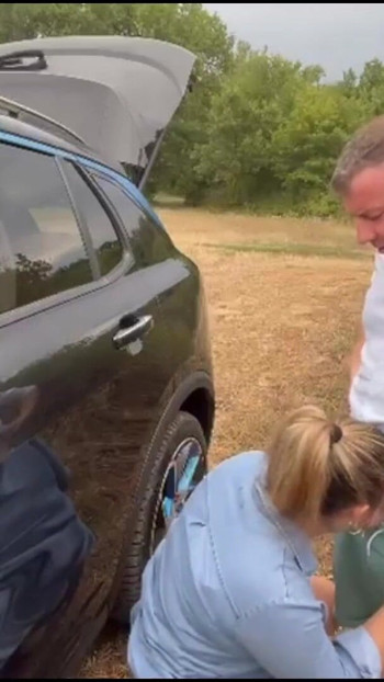 Memorable moment from "I bring lunch to my stepbrother in the country and his wife wants my cock."