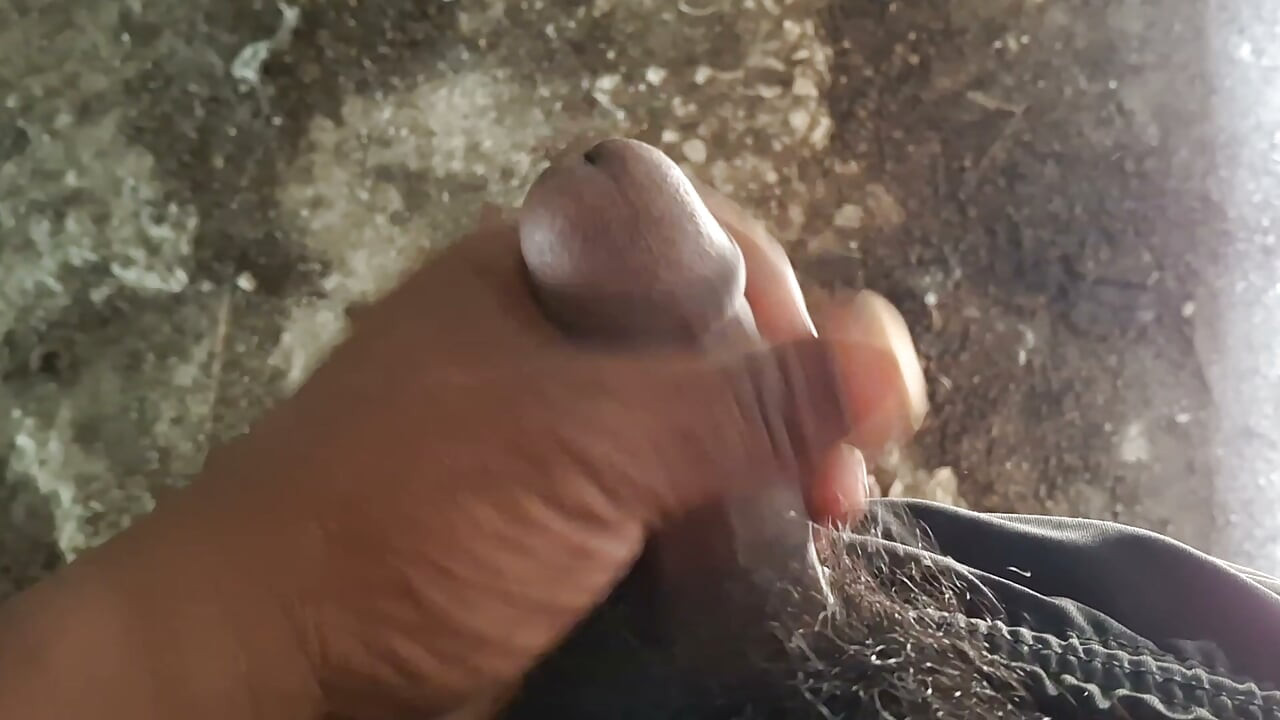 After shaking for half an hour, the stuff came out, desi Indian boy