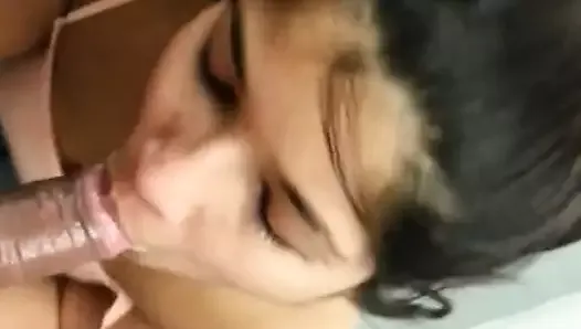 Desi girl, amazing cock sucking