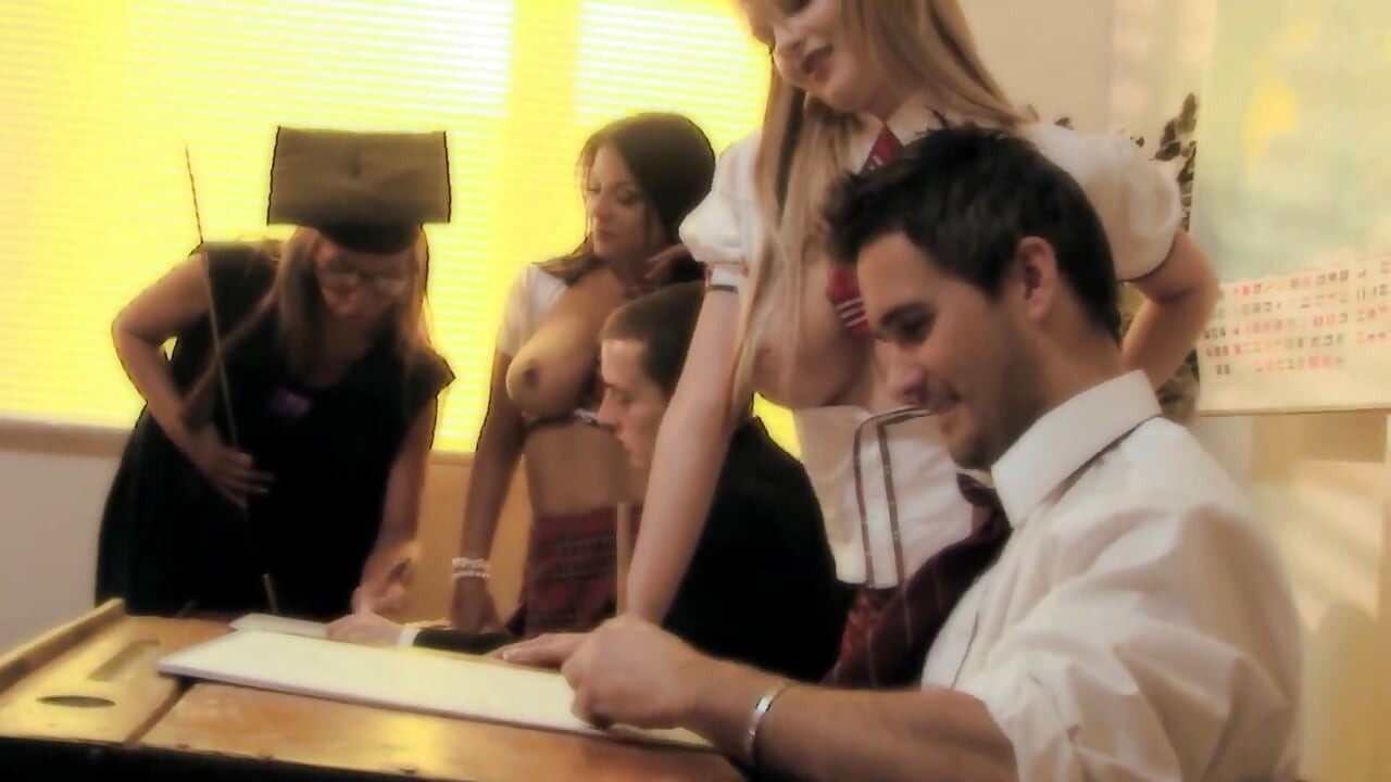 University on Fire Scene-2_college Orgy with Big Tits and Big Butts in Class