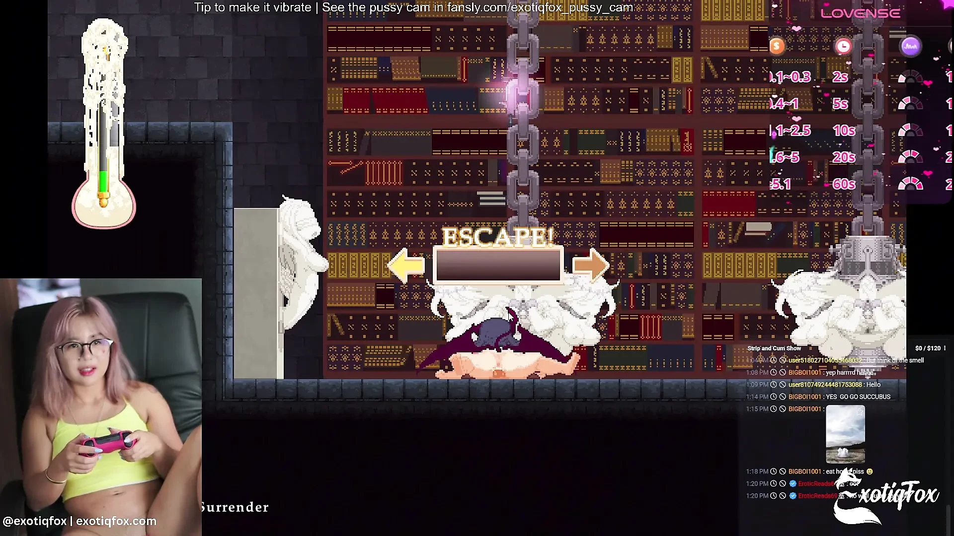 Castle of Temptation Stream 3 Cute Gooner Gamer Girl Masturbating ExotiqFox
