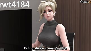 Mercy gets fucked and gets a creampie